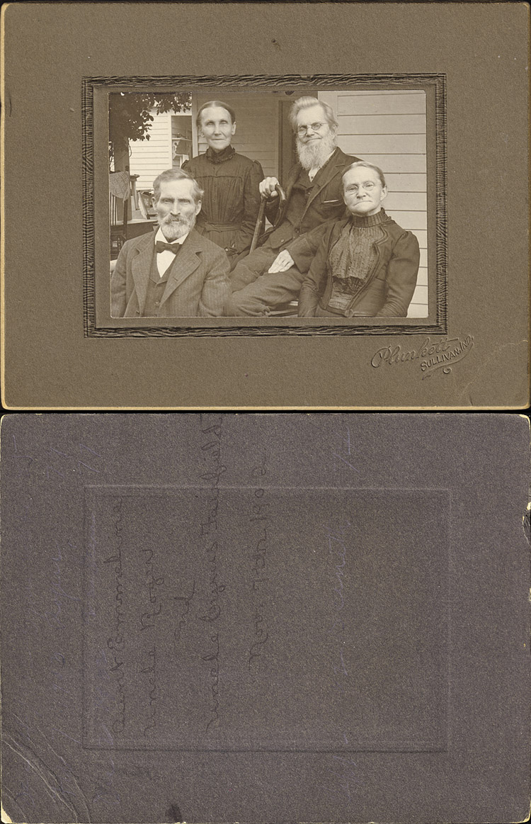 INBond-36-both-Cyrus, Rogers, Emeline and Asenath Fairfield-4 remaining siblings 7 Nov 1902-750.jpg